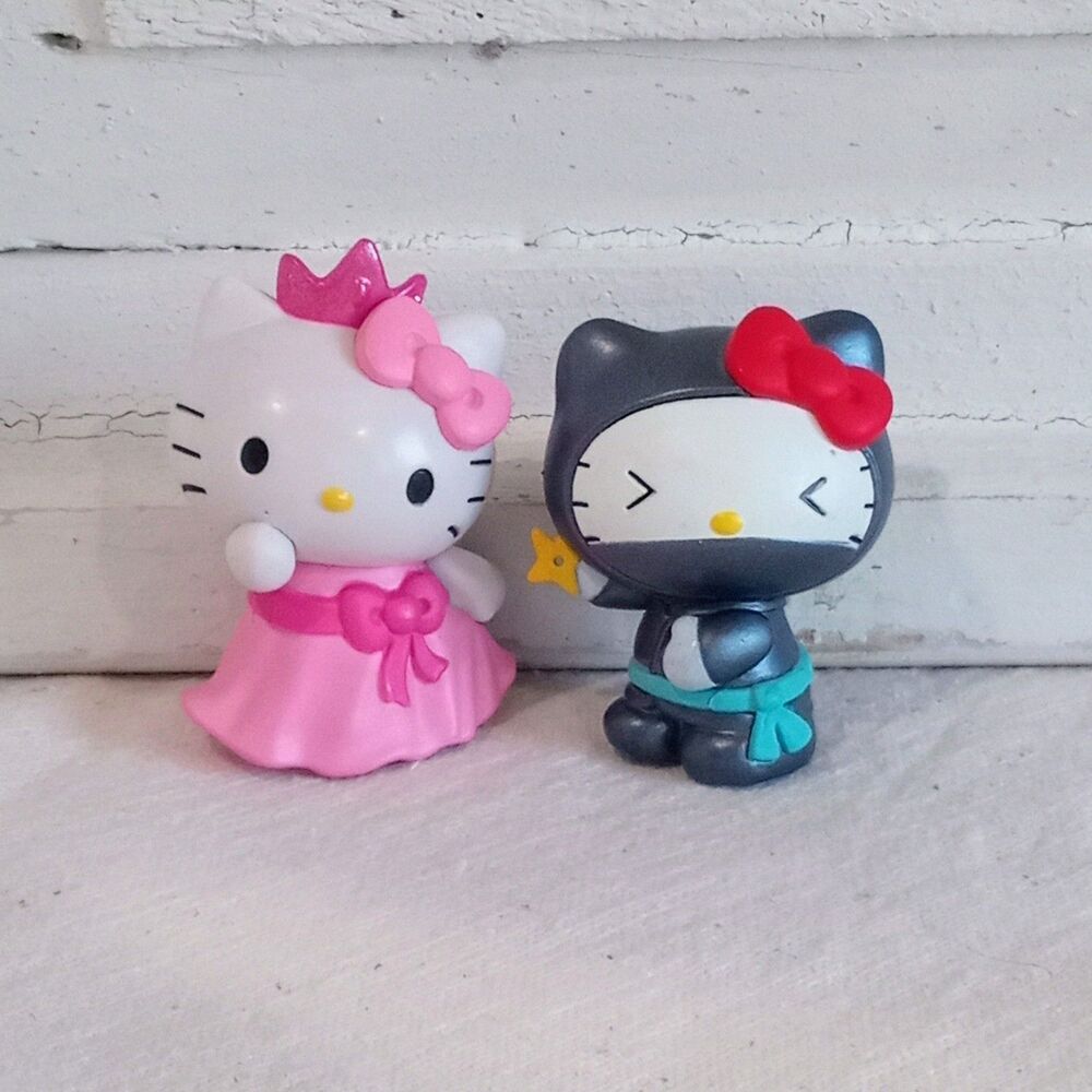 Sanrio Hello Kitty Series 1 Ninja RARE COLOR & Princess Vinyl Mini Figure 2"